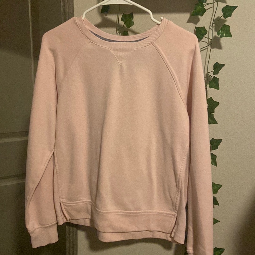 pink sweatshirt from Target, Champion brand, Medium Size, Color light pink.